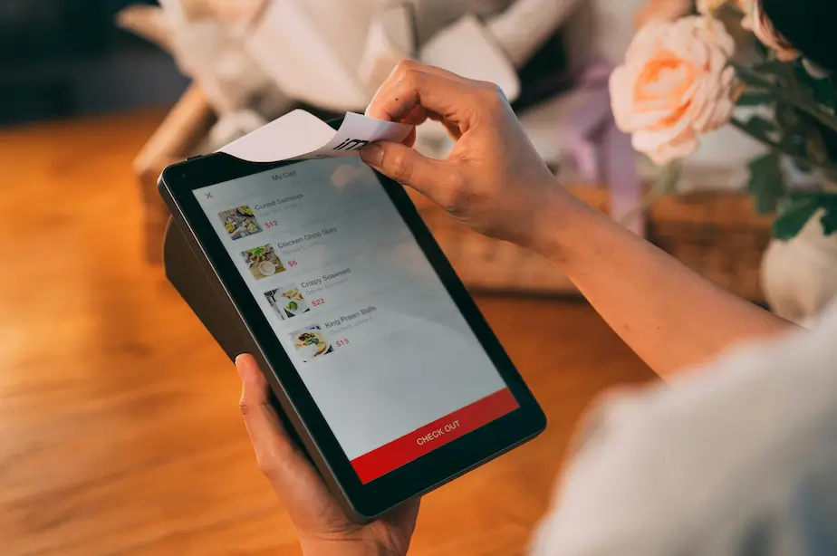 printing a receipt on a kitchen display system