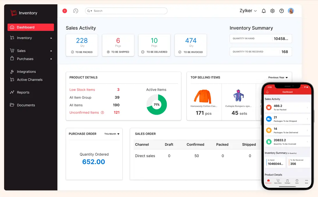 zoho free dashboard