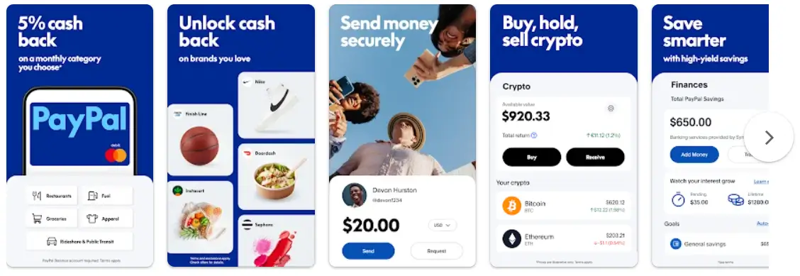 PayPal - Pay, Send, Save App