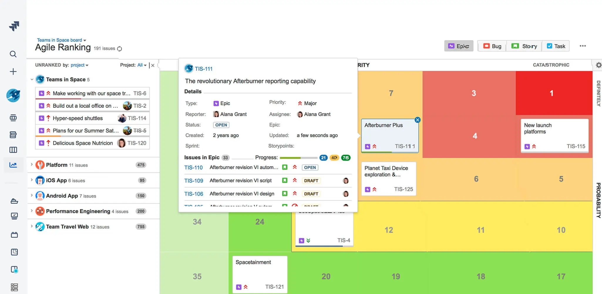 Jira ITSM Built-in risk assessment and calculation