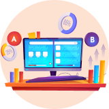 IT, operations and finance leads - desktop icon