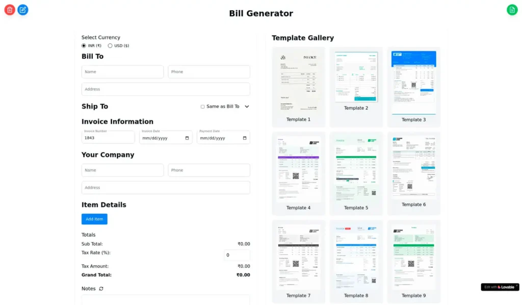 Lovable AI-Powered App Generation