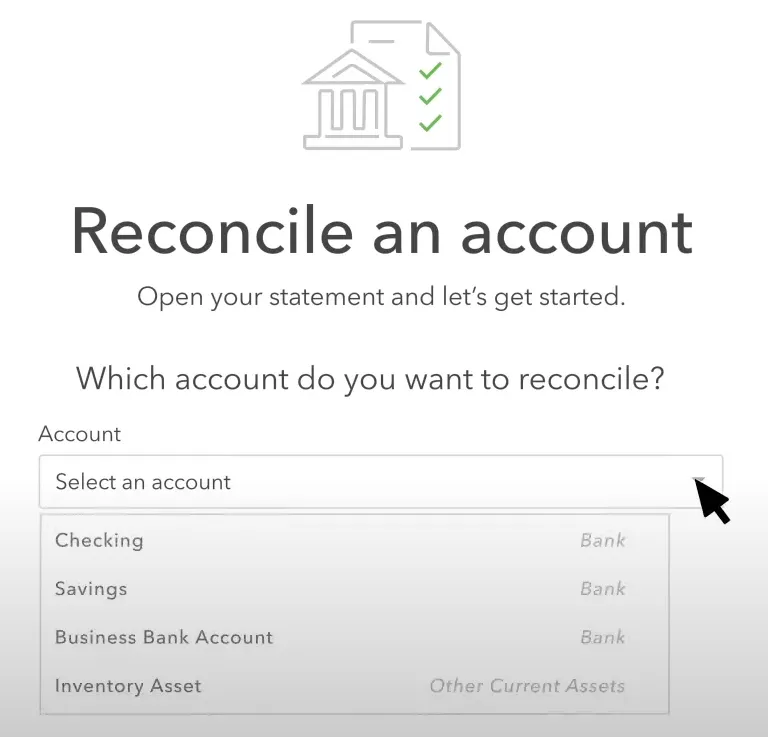 quickbooks reconcile