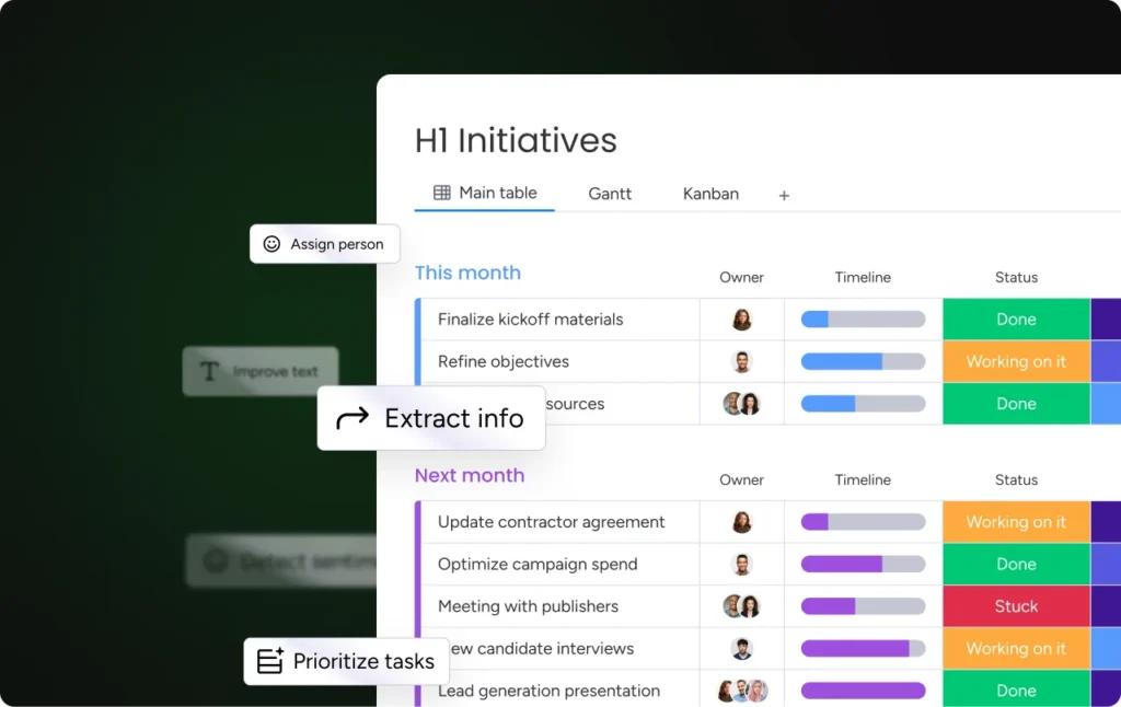 monday sales crm automation