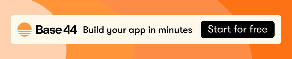 Build your app in minutes with base44