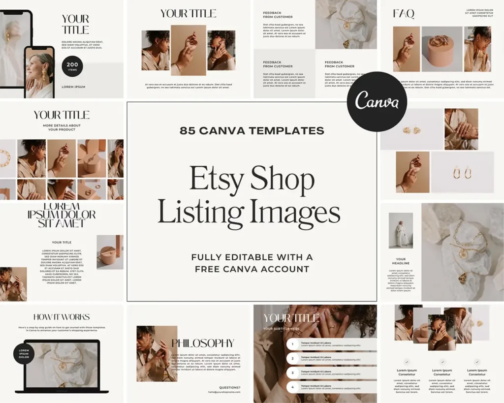 Etsy_ Provides limited customization