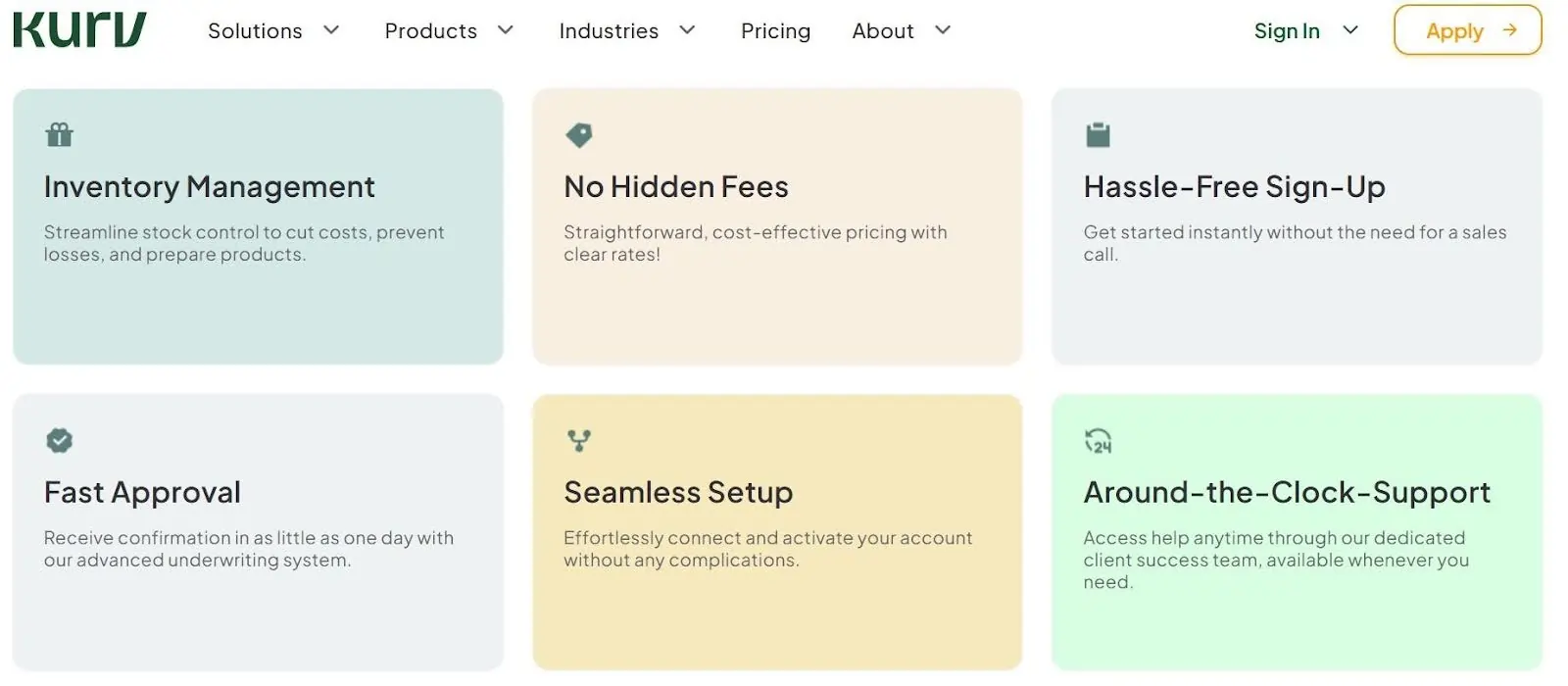 Kurv next day funding