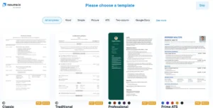 Resume.io - templates