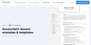 Resume.io - Accountant Resume example