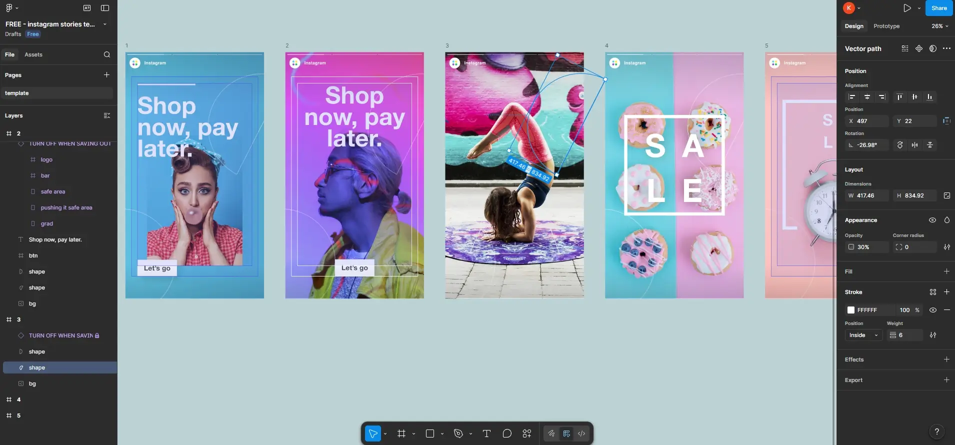 how to create social media posts with figma