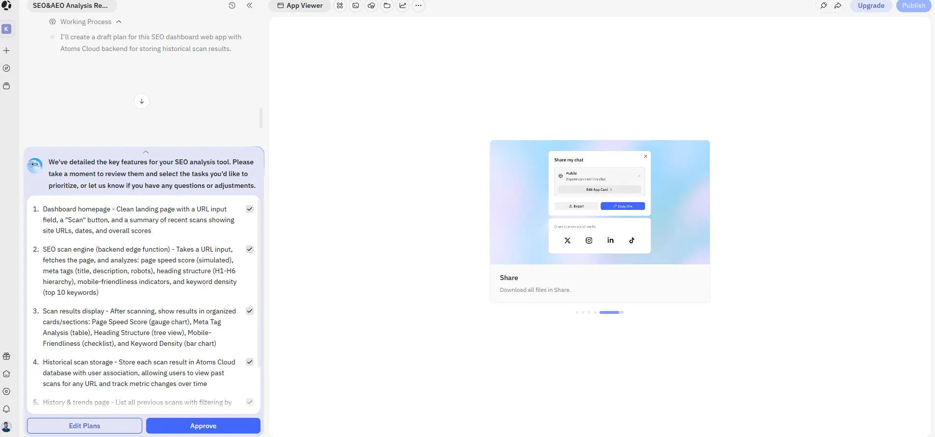 Atoms ai agent process