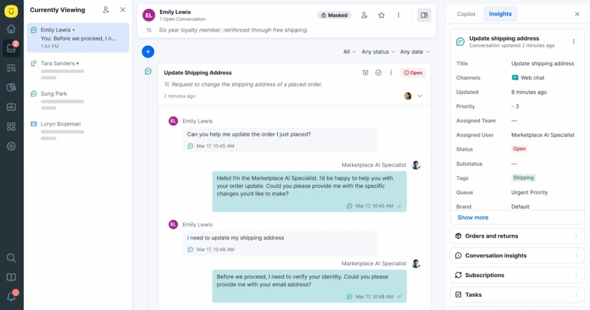Zendesk Customer Conversation